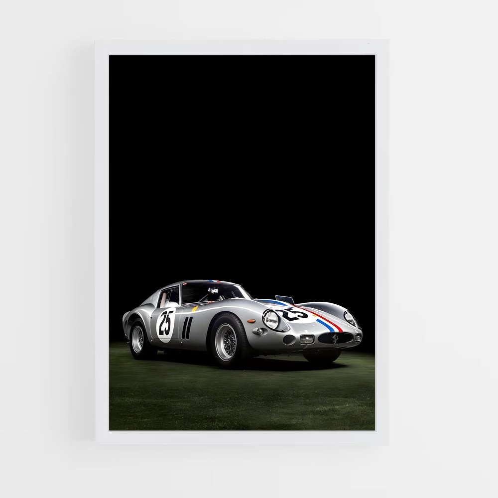 Poster Gto Pelouse – affiche Ferrari (vue 3)